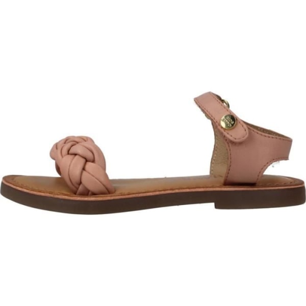 Sandal - barfota GIOSEPPO 136483 Rosa - Barnflicka - Läder - Åtdragningsspänne - Kil 30