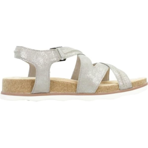 Sandal - barfota Clarks 137026 Gul - Dam - Vuxen - Läder - Åtdragningsspänne - 2 cm - Kil Gul 37