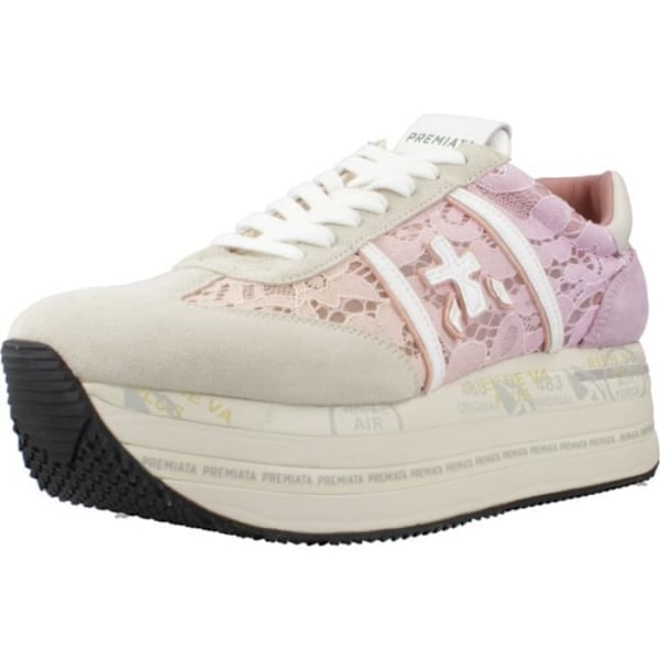 PREMIATA BETH Rosa Sneakers - Dam - Spetsar - Platta - Läder Rosa 39