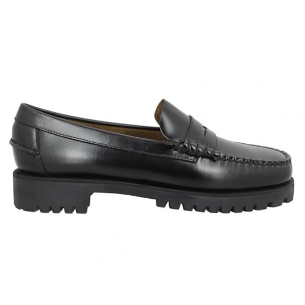 Sebago Dan Lug Dam Loafers Svart - Läder - Gummisula - 3 cm klack Svart 40