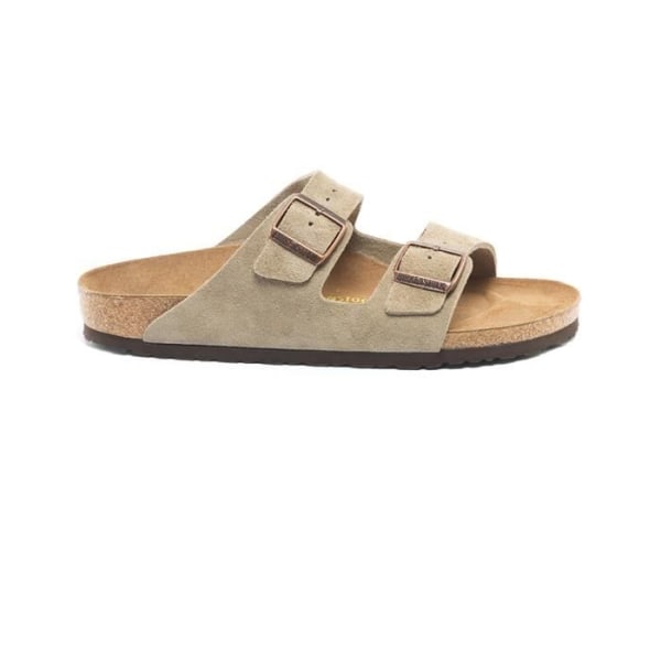 Arizona beige mockasandal för män - BIRKENSTOCK - Åtdragningsspänne - Gummisula - 100% läder 45