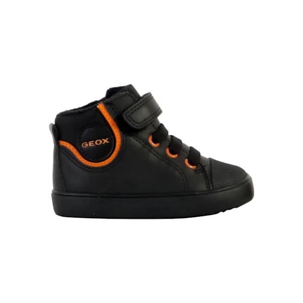 Geox Gisli High Top Scratches Sneaker - Svart/DK Orange - 26