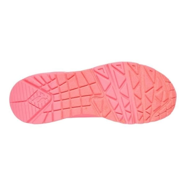 Sneakers dam - SKECHERS UNO Rosa - Platt klack - Snören - Syntet Rosa 39