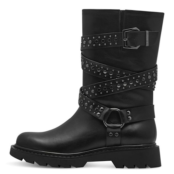 Damskor - Ankelboots - Biker modell - TAMARIS - Svart Svart 37