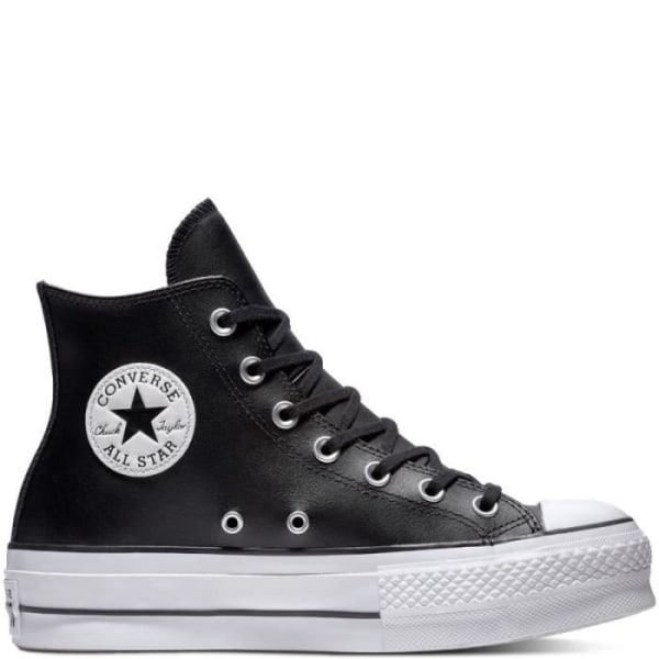 Sneakers - Converse High Top Plattform - Svart - Vuxen - Läder - Snören - Plattform Svart 40