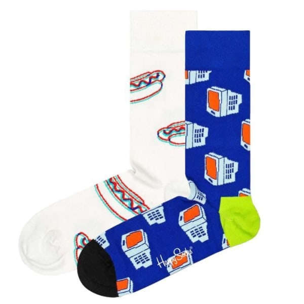 Happy Socks Unisex-strumpor - mönster, förpackning om 2