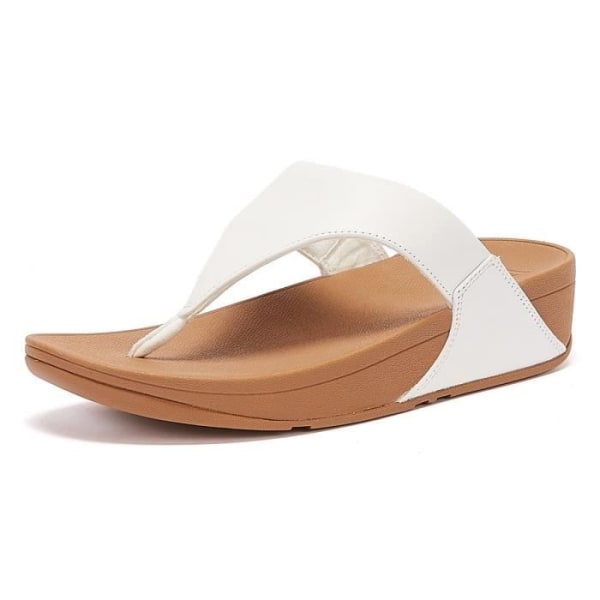 FitFlop Lulu vita sandaler för kvinnor i läder - EU 39 - bekväma och halkfria 38