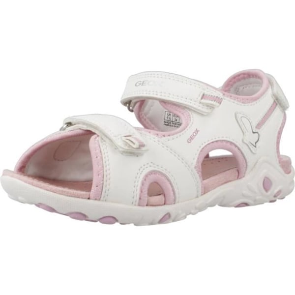 Barnsandaler GEOX J SANDAL WHINBERRY G Vit - Åtdragningsspänne - Kilklack - Syntet Vit 32