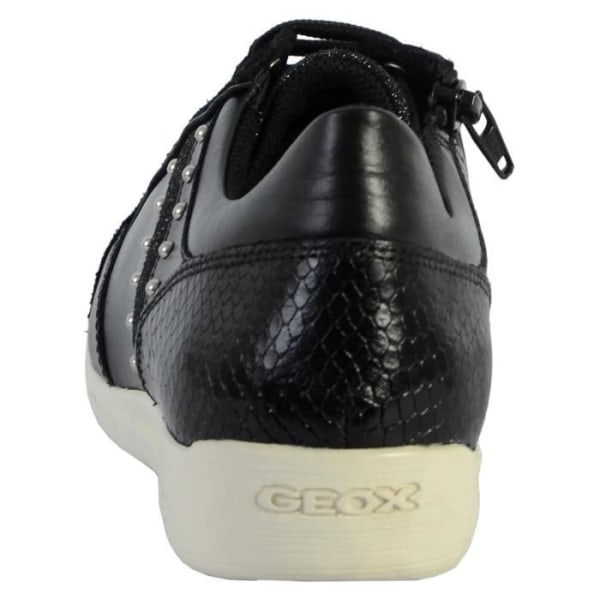 Geox Myria Nappa låga sneakers för kvinnor - Svarta - Spetsar/dragkedja - Exceptionell komfort