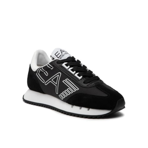 Sneakers EA7 Emporio Armani Snk Nylon+Cow Suede+ - svart/vit - 45