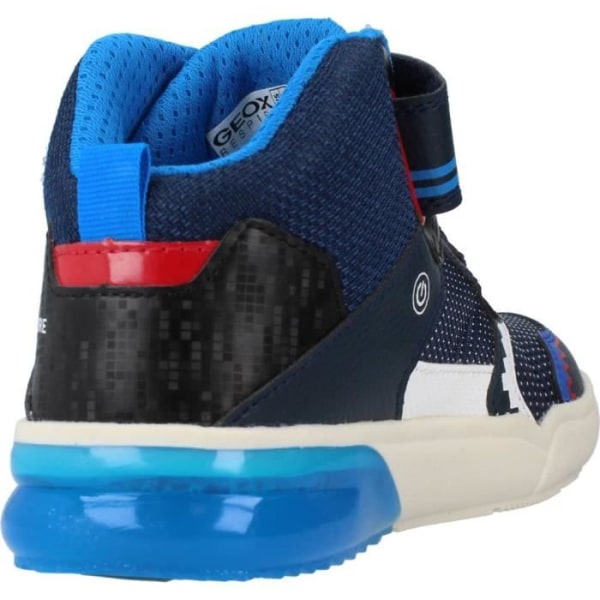 Geox J Grayjay Sneaker i läder för barn - GEOX - 125855 - Scratch - Blå - Barn