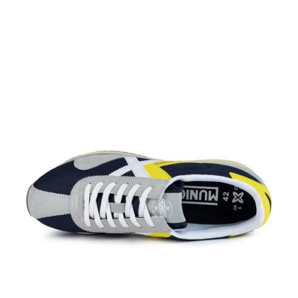 Herrsneakers - MUNICH - Sapporo - Textil - Spetsar - Vit Marino/amarillo 44