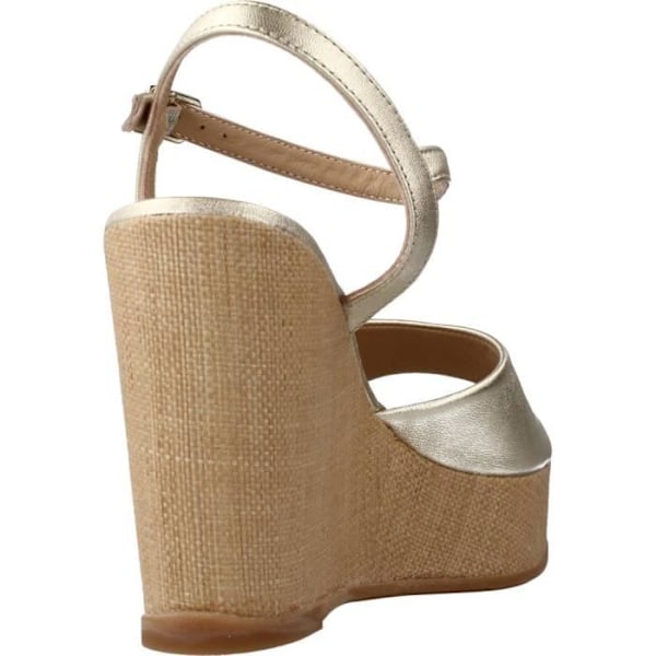 Sandal - barfota UNISA 121787 Gul - Läder - 5 cm kil - Åtdragningsspänne Gul 40