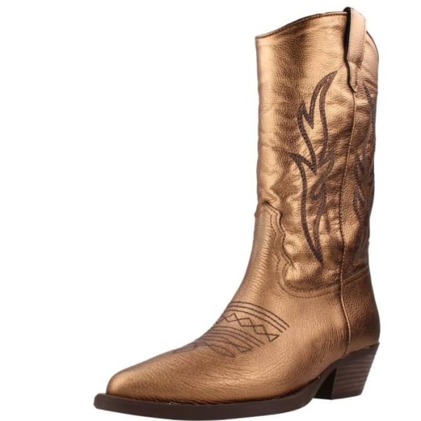 ALPE WESTERN 40 Bronsboots - Dam - Hudfoder - 5 cm klack Brons 39