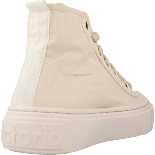 Sneaker dam - VICTORIA - 118875 Beige - Innersula Gummi - Textilfoder - Tillverkad i Spanien Beige 36