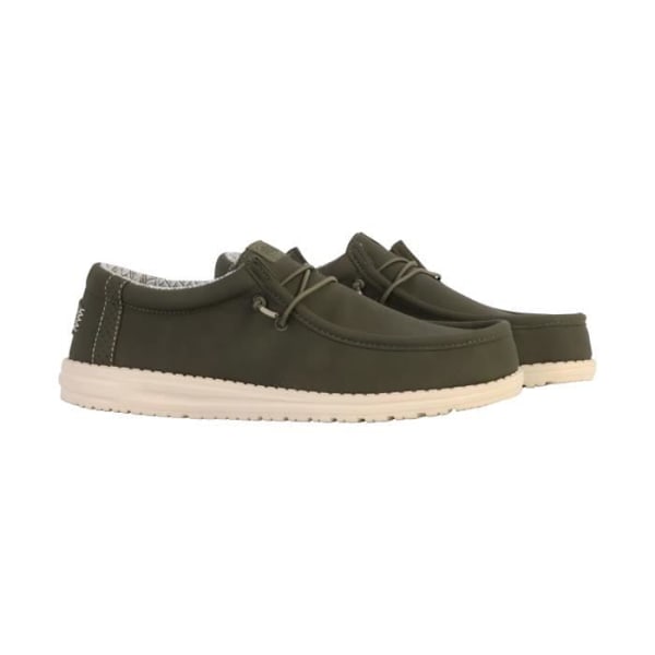 Hey Dude Wally Classic Lace-Up Moccasin - Olive - 44