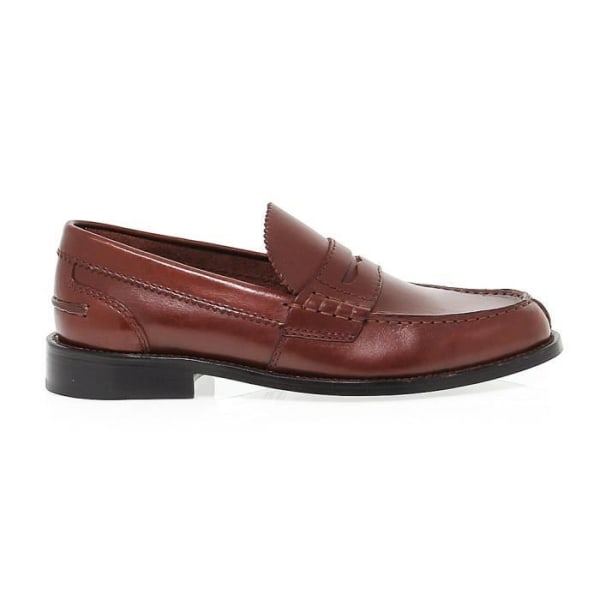 Clarks BEARY BRO Loafers för män - Brunt läder - Dekorativ flik - Lädersula