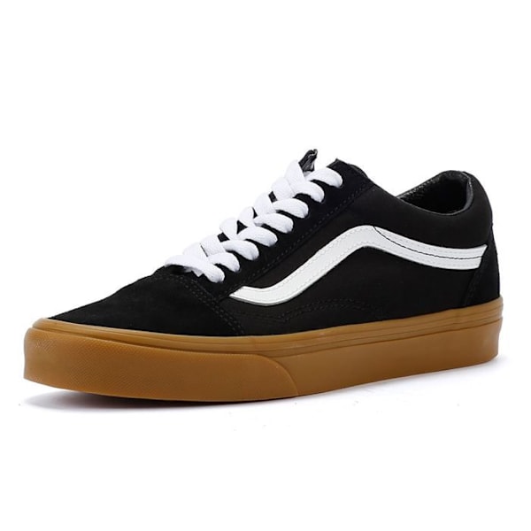 Vans Old Skool Black and White Knu Skool Gum Sole Sneakers - 46 EUR Svart 46