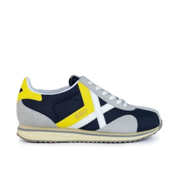 Herrsneakers - MUNICH - Sapporo - Textil - Spetsar - Vit Marino/amarillo 44