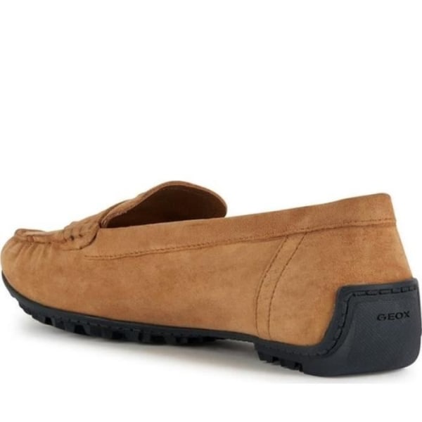 Loafers dam - Geox - KOSMOPOLIS GRIP CAMEL MOCCASINS - Splitläder - Gummisula - 40