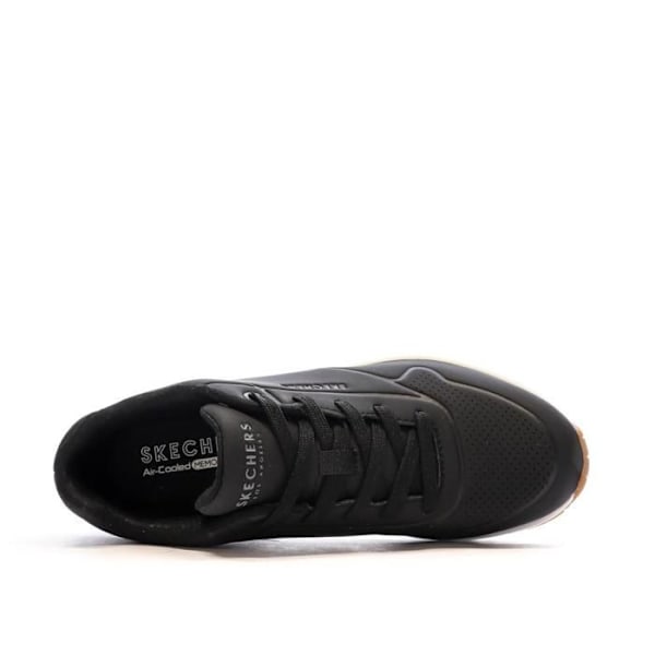 Basket - Skechers - Uno - Durabuck - Dam - Svart - Platt svart 36