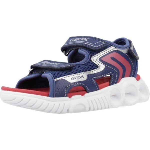 GEOX J SANDAL WROOM BOY pojksandaler - Blå - Åtdragningsspänne - Syntet och textil Blå 27