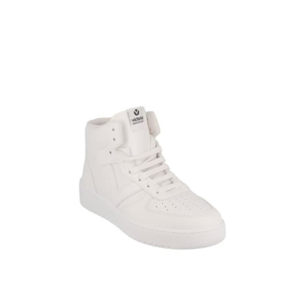 Vanlig High Top Sneaker - VICTORIA - Vit - Snören - Platt - Blandat Vit 36