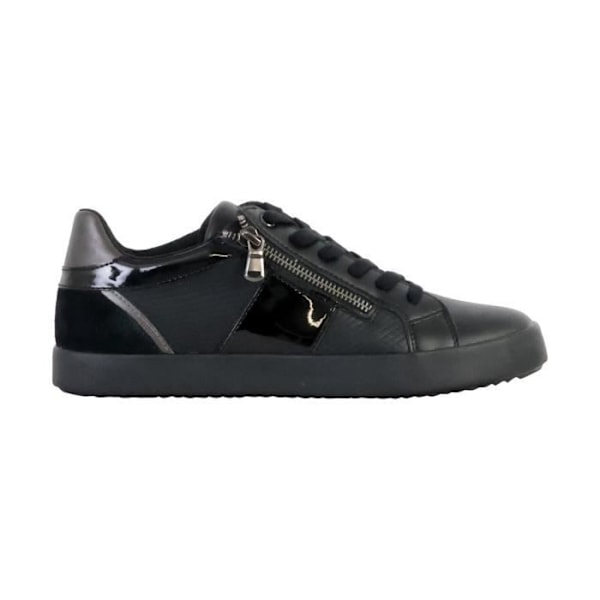 Geox Blomiee Print GBK Mocka Low Leather Sneaker - Svart - Dam - Snören - Platt Svart 39