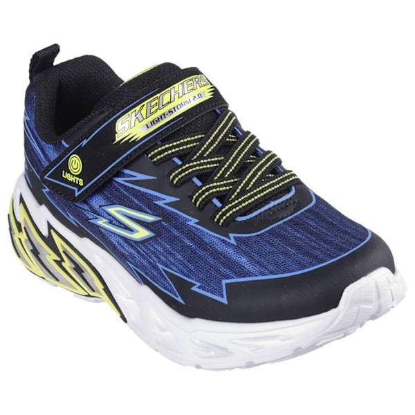 Skechers Light Storm 2.0 barnsneakers svart blå 36