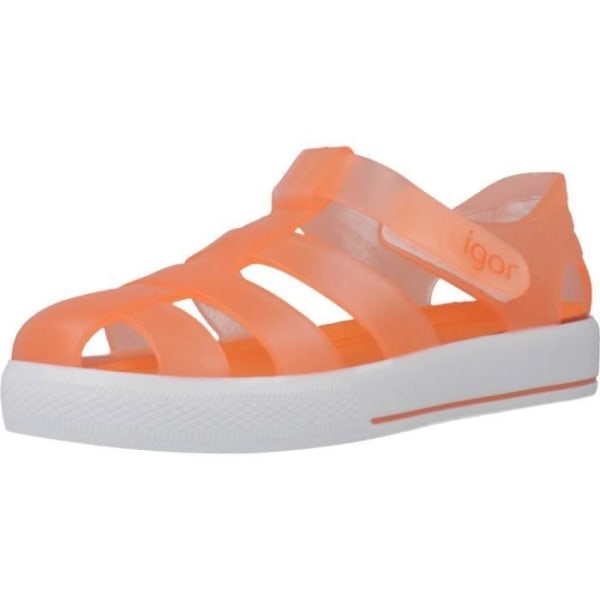 Sandaler - barfota för pojkar IGOR 80628 - Orange - Innersula och ext. i gummi 23