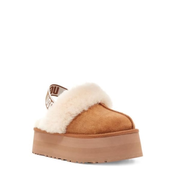 UGG FUNKETTE Damsandal - Mocka - Kastanj - Elastiskt band med UGG-grafik kastanj 40