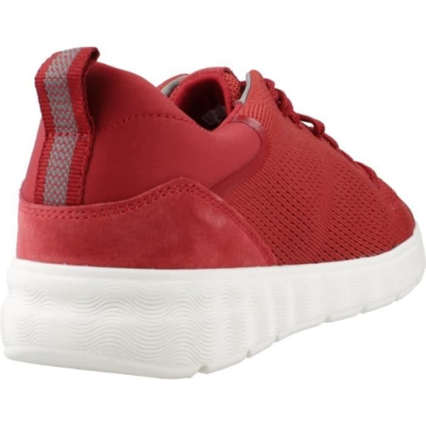 GEOX U SPHERICA EC4 A Röda Sneakers - Herr - Textil - Spetsar - Platta Röd 41