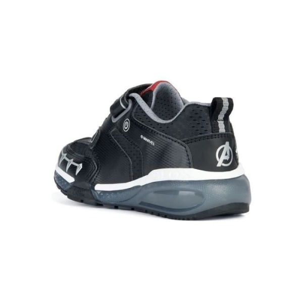 Geox J BAYONYC BOY barnsneakers - Platt klack - Scratch - Svart Svart 29