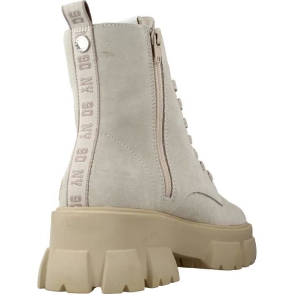 Stövel dam - Steve Madden 115038 Beige - Snören - Syntet - 6,5 cm. Tacon Beige 40