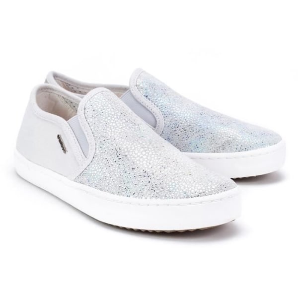 Geox JR Kilwi Girl Sneakers - GEOX - Vit-Silver - Textil - Platta - Snören 31