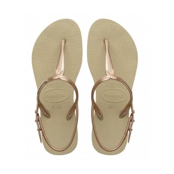 Havaianas Infradito Sandal - Dam - Beige/Guld - Storlek 39/40 Beige 31/32