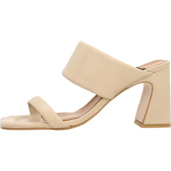 Beige lädersandal för dam ÁNGEL ALARCÓN 123238 Beige 37