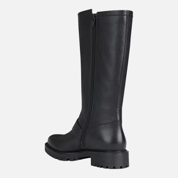 D HOARA ankelboots för kvinnor - GEOX - Läder - Svart - Biker-stil Svart 37 1/2