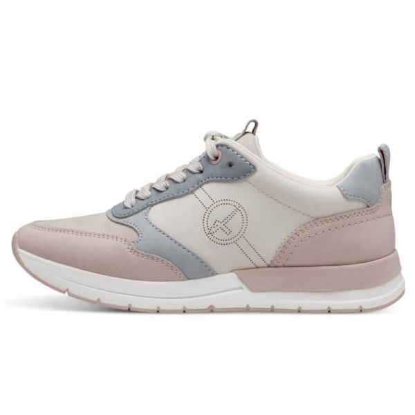 Tamaris Sneakers för kvinnor - Sportiga sneakers i konstläder - Beige Beige 38