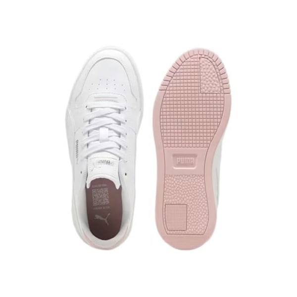 Puma Junior Carina Street Holo 2 Low Top Lace-Up Sneaker - White Mauve Mist Vit lila dimma 39