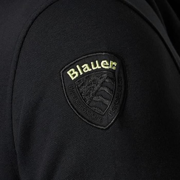 BLAUER FELPA APERTA CAPPUCCIO Svart - XL