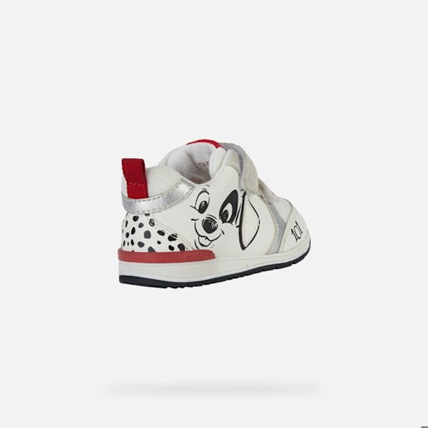 Geox Rishon baby boys sneakers vit röd 20