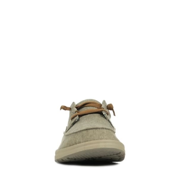Sneakers för män - Skechers Melson Planon - Ovandel i textil - Taupe och brun färg 43