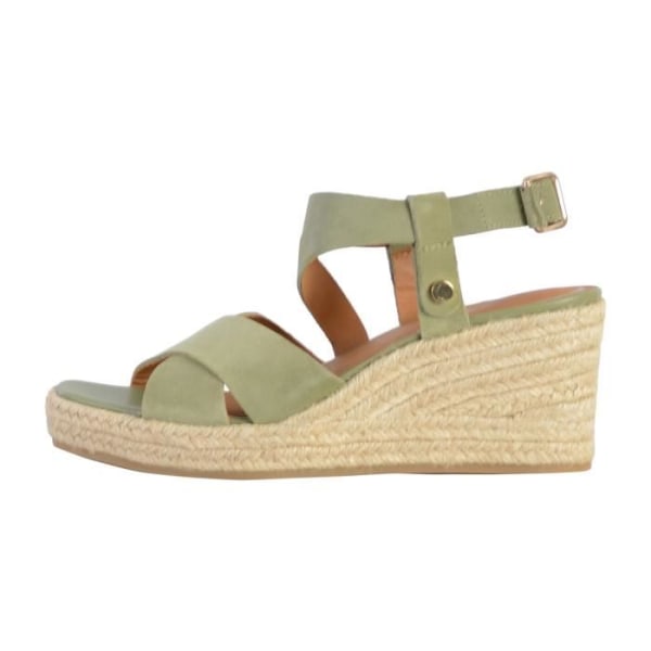 Damsandaler - GEOX - Panarea Khaki - Kilklack - Exceptionell komfort - Läder Kaki 38