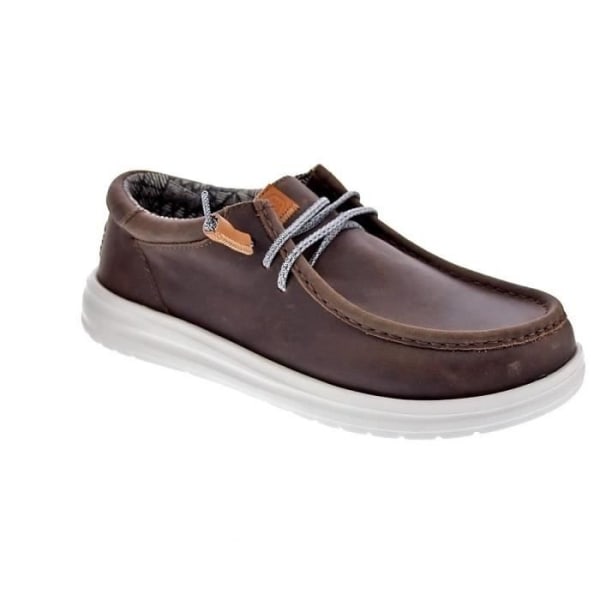 Hey Dude Wally Grip Loafers för män - Brun - Textil 44