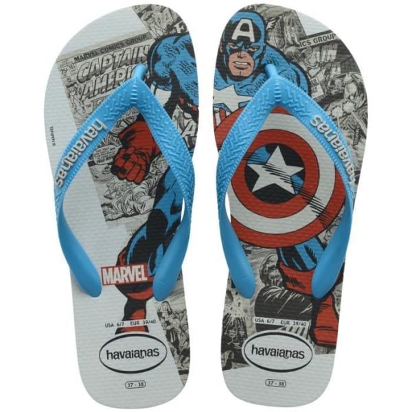 Havaianas Top Marvel Classics flip flops för barn - turkos - 29 - Avengers - Serier - PVC - Gummi