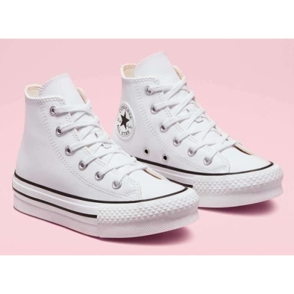 Converse Chuck Taylor All Star Lift Platform Läder Sneakers Vita - Blandat - Plattform - Snören - Läder Vit 38