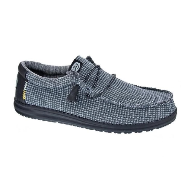 Hey Dude Wally Sport Loafers för män - Svart/Vit - Ovandel i textil - Vuxen nigga 40