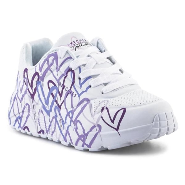 Skechers Uno Lite Spread The Love Shoes 314064LWLPR Vit 28