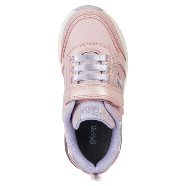 Geox J Spaceclub sneaker för tjejer - Rosa Lila - Scratch - Platt Rosa/lila 33